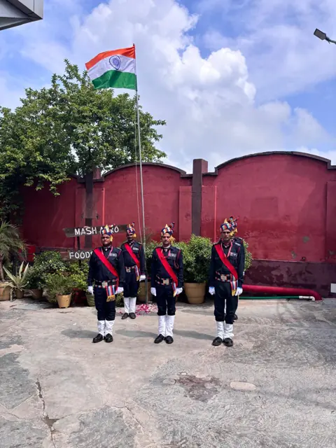Flag Hoisting Site — TOP2 Security personnel